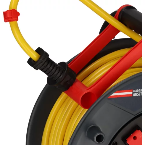 Professional kábeldob 320 ST, 5 x F aljzat, 320mm dobátmérő, 40m AT-N07V3V3-F 3G2.5 sárga, IP44       E9232410410