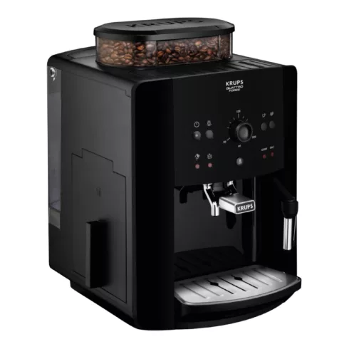 Krups Automata eszpresszógép Arabica Mechanical Black, 2 személyes, 1450W, 15bar, 1,7l tartály, HSO   EA811010