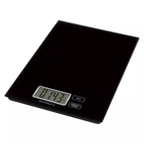 Konyhai mérleg, fekete, 5kg - díjnyertes                                                              EV014B