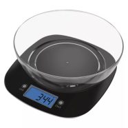   Konyhai mérleg, fekete, 5kg, tállal                                                                   EV025