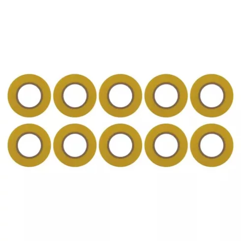 Szalag PVC szigetelő 19/20 sárga, 10db/fólia                                                          F61926