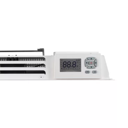 Prémium fali fűtőtest, 1250/1500W, 23m2-ig, heti program, fagyőr funkció, LCD kijelző, fehér, HSO     FKA150