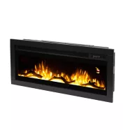   Elektromos látványkandalló, 2000 W, beépíthető/fali, 5-féle fényeffekt, 2 fokozat, távirányító, HSO   FKKI08