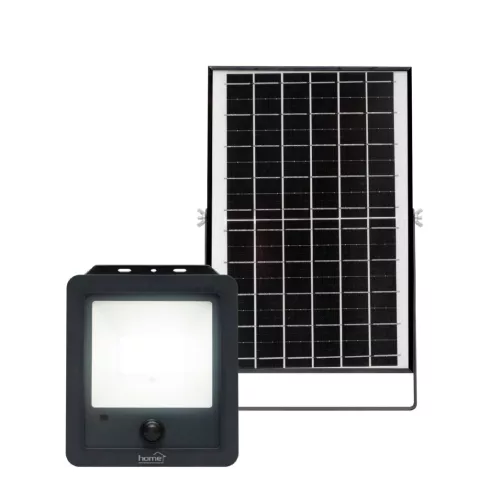 Napelemes LED reflektor, 1800lm, 6000K, 112db SMD LED, 15 Ah akku, PIR, IP65, távirányítható, HSO     FLP1800SOLAR