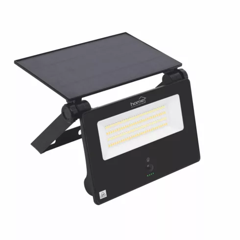 Szolár LED reflektor, PIR mozgásérzékelő, 120°, 6m, 1800lm, 2600mAh akku, távirányítóval, IP65, HSO   FLP1801SOLAR