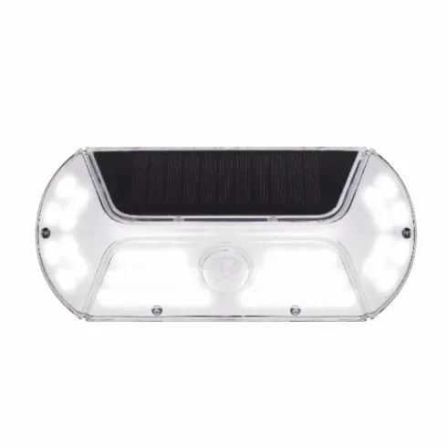 Napelemes LED lámpa, PIR mozgásérzékelő, 120°, 5m, 300lm, 6000K, 800mAh akku, IP44, HSO               FLP301SOLAR