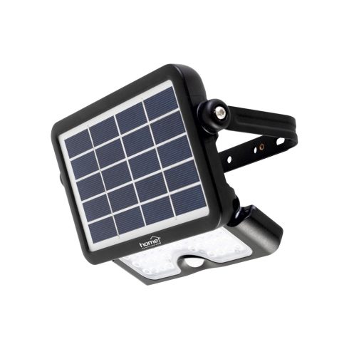 Szolár paneles LED reflektor, mozgásérzékelős 5 W 500 LM, HSO                                         FLP500SOLAR