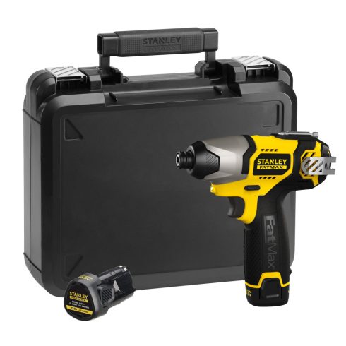 STANLEY FATMAX 10.8V 1.5A Li-Ion kompakt ütvecsavarozó, 2x1,5 Ah akku, koffer                         FMC040LB-QW