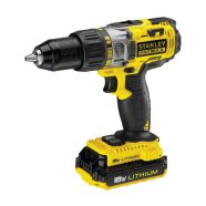   STANLEY FATMAX 18 V 2 Ah Li-Ion 2 sebességes akkumulátoros ütvefúró/csavarozó 2 akkumulátorral, 52Nm  FMC625D2-QW