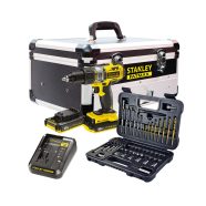  STANLEY FATMAX 18V akkumulátoros ütvefúró/csavarozó  2,0 Ah alumínium szerszámosládában               FMCK625D2F-QW
