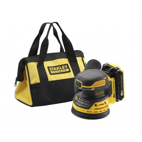 STANLEY FATMAX 18V akkumulátoros excentercsiszoló 2.0Ah                                               FMCW220D1-QW