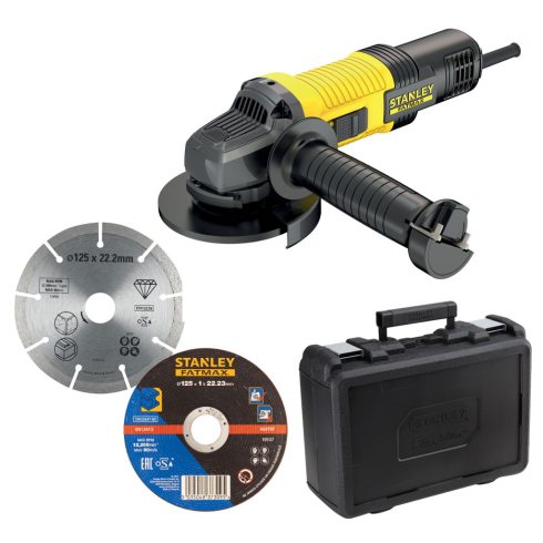 STANLEY FATMAX sarokcsiszoló 850W 125mm kofferben, csiszolókoronggal                                  FMEG220KA-QS
