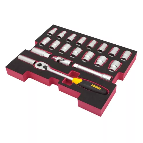 STANLEY FATMAX t-stak 20részes 1/2' készlet                                                           FMHT0-74297