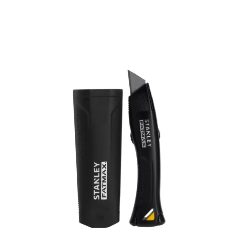 STANLEY FATMAX trapéz/körpengés kés, pengetárolóval, tokkal, fekete                                   FMHT10500-0