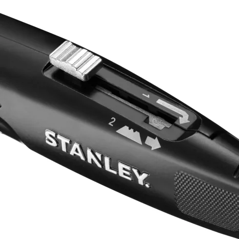 STANLEY FATMAX trapéz pengés kés, visszahúzható, nagy teherbírású, fekete                             FMHT10504-0