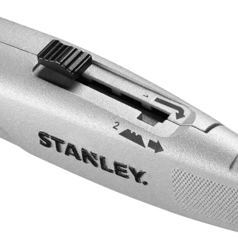 STANLEY FATMAX trapéz pengés kés, visszahúzható, nagy teherbírású, ezüst                              FMHT10505-0