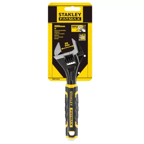STANLEY FATMAX bimateriális állítható villáskulcs 200mm                                               FMHT13126-0
