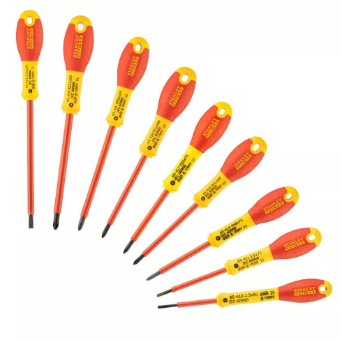FATMAX szigetelt csavarhŁzó készlet PH/PZ/egyenes 10 részes                                           FMHT62573-0