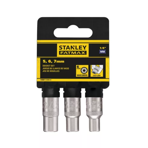 STANLEY FATMAX 1/4ĺĺ dugókulcs készlet 3 részes (5-6-7mm)                                             FMMT17090-0
