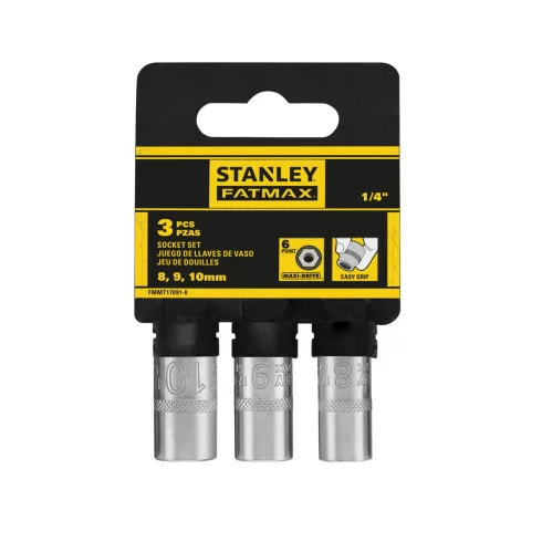 STANLEY FATMAX 1/4ĺĺ dugókulcs készlet 3 részes (8-9-10mm)                                            FMMT17091-0