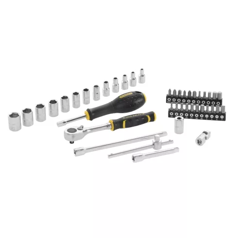 STANLEY FATMAX 1/4' dugókulcs szett 3 fokonkénti fogazással, 42 részes kemény dobozban                FMMT82683-1