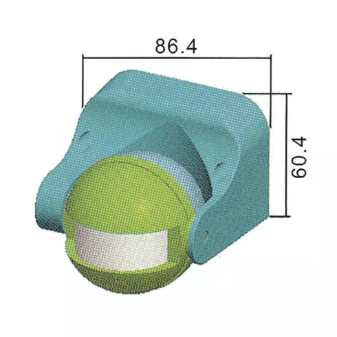 Mozgásérzékelő PIR 1200W IP44 12m 180°                                                                G1120
