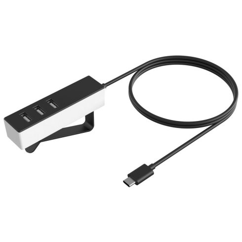 USB elosztó töltőhöz 3x USB-A aljzat 1,5m USB-C csatlakozó                                            GA0434