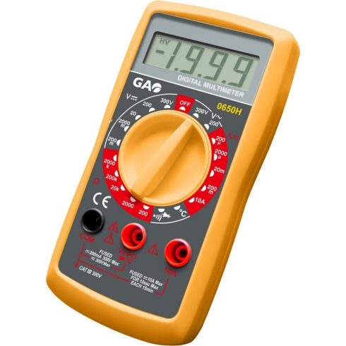 Digitális mérőkészülék, hőmérővel                                                                     GA0650