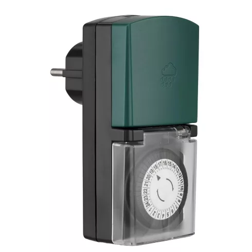 Időkapcsoló, mechanikus, napi, 3680W, 30 perc, 48 ki-be kapcsolás/nap, IP44                           GA0768