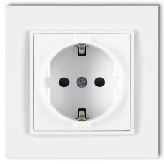   MINI egyes dugalj kerettel fehér                                                                      GA4107