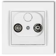  MINI TV aljzat (vég 2dB) kerettel fehér                                                               GA4109