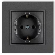   MINI egyes dugalj kerettel metál grafit                                                               GA4121