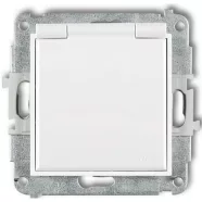   MINI egyes dugalj csapfedeles fehér IP44                                                              GA4154