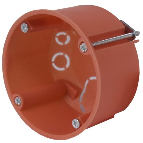 Szerelvénydoboz gipszkartonhoz, narancs, 45mm mélység d:68mm                                          GA5202