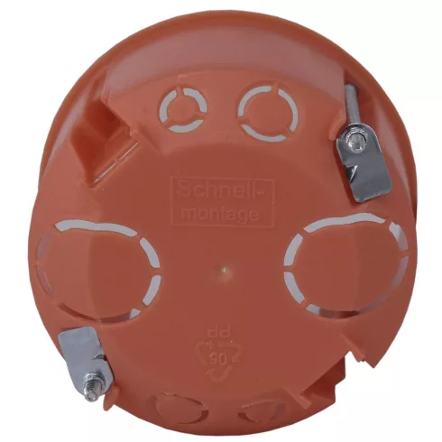 Szerelvénydoboz gipszkartonhoz, narancs, 45mm mélység d:68mm                                          GA5202
