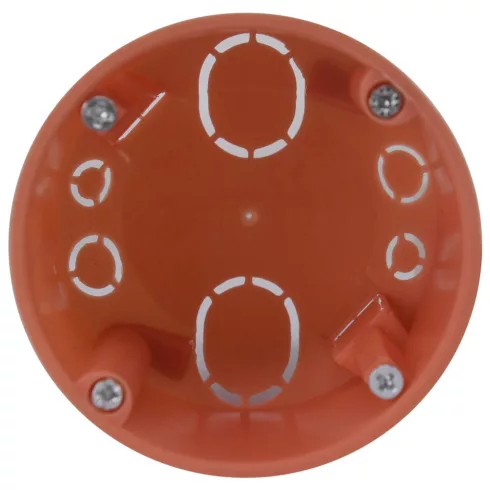 Szerelvénydoboz gipszkartonhoz, narancs, 45mm mélység d:68mm                                          GA5202