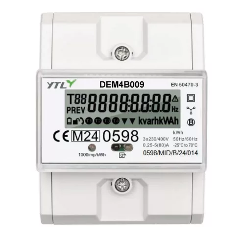 Almérő DIN sínre 3 pólusú digitális MID, szürke                                                       GA5263