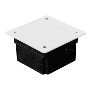   Perforált kötődoboz tetővel, fekete, 80x80x50mm                                                       GA5353
