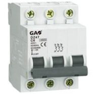  Kismegszakító 3P 10A C, 4500kA,  230V~ , fehér                                                        GA5918