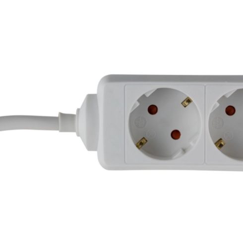 Asztali elosztó 3-as, 1,4m, 3x1.0, fehér                                                              GA6608