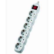   Asztali elosztó 6-os kapcsolóval, 3m, 3x1.5mm2, fehér                                                 GA7105