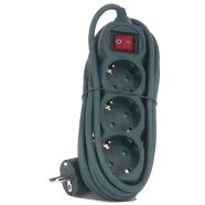   Asztali elosztó 3-as kapcsolóval, 5m, 3x1.5, zöld                                                     GA7191