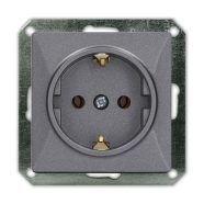   OPAL egyes dugalj keret nélkül, földelt, grafit                                                       GA8713