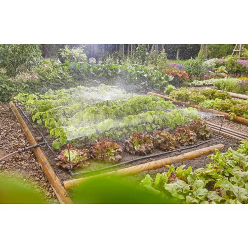 GARDENA MD mikrocsepegtetős, permetező öntöző készlet növényágyásokhoz, virágszegélyekhez - 60 m2     GE13450-20