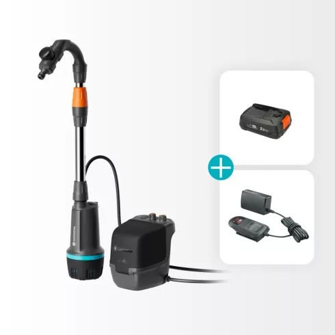 Comfort hordóürítő szivattyú 2600, 18V P4A akkumulátorral,2600l/óra,max.száll.mag./nyomás:22m/2,2bar  GE14604-20