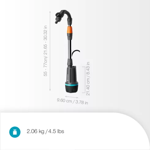 Comfort hordóürítő szivattyú 2600, 18V P4A akku nélkül,2600l/óra,max.száll.mag./nyomás:22m/2,2bar     GE14604-55