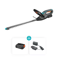   EasyCut sövénynyíró 45, 18V P4A akkumulátorral, kés hossza 45cm, késnyílás 15mm, max.60perc/140m2     GE14734-20