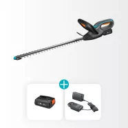   EasyCut sövénynyíró 55, 18V P4A akkumulátorral, kés hossza 55cm, késnyílás 17mm, max.55perc/180m2     GE14735-20
