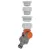 GARDENA csuklós csapelem 33,3 mm (G 1') / 26,5 mm (G 3/4') / 21mm (G 1/2')                            GE2998-20