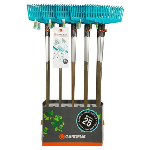 GARDENA combisystem lombseprű + fanyél FSC 100%, 20 db-os displayben                                  GE3020-90